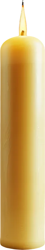 Slender taper candle